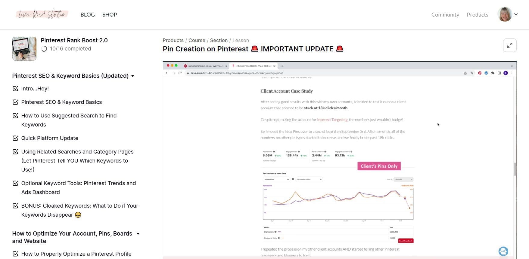 pinterest SEO course