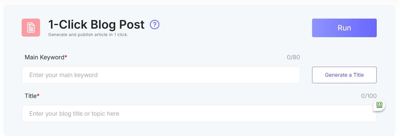 1-click blog posts