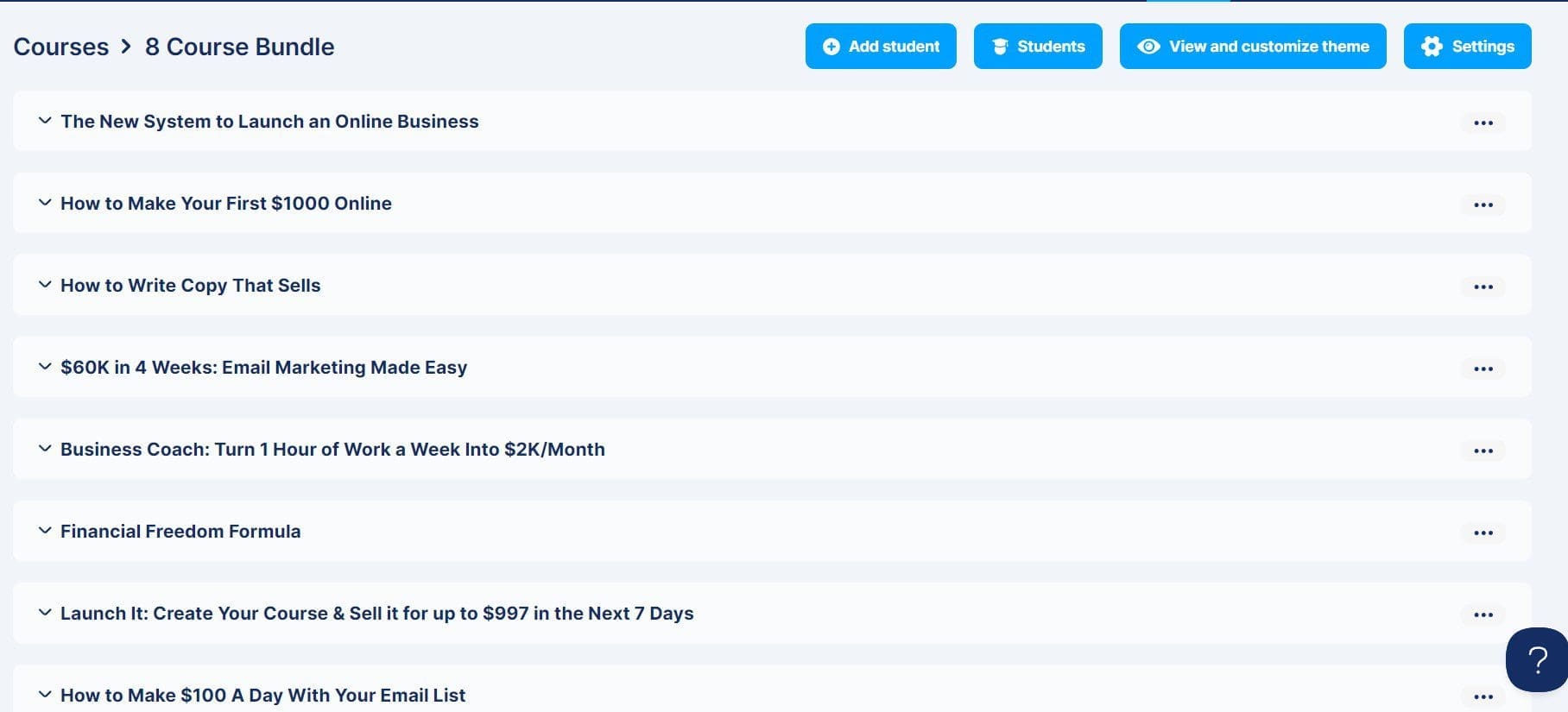 systeme.io course bundle